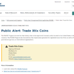 Trade Xtix Coins scam warning